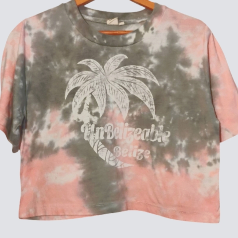 Lagaci Belize  Crop Top Graphic top